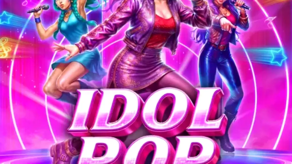 Idol Pop Fever slot game neon stage concert theme